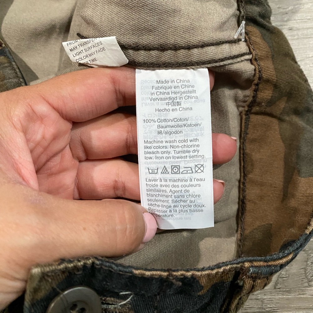 Madewell Camouflage Women's Cargo Shorts‎ Cut Off 30 - Picture 6 of 7